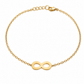 Brazalete Infinito en Baño de Oro
