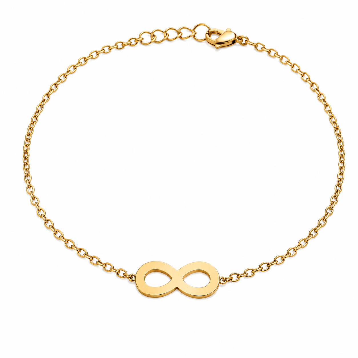 Brazalete Infinito en Baño de Oro