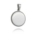 Pendente Fotogravação  redondo com bordas