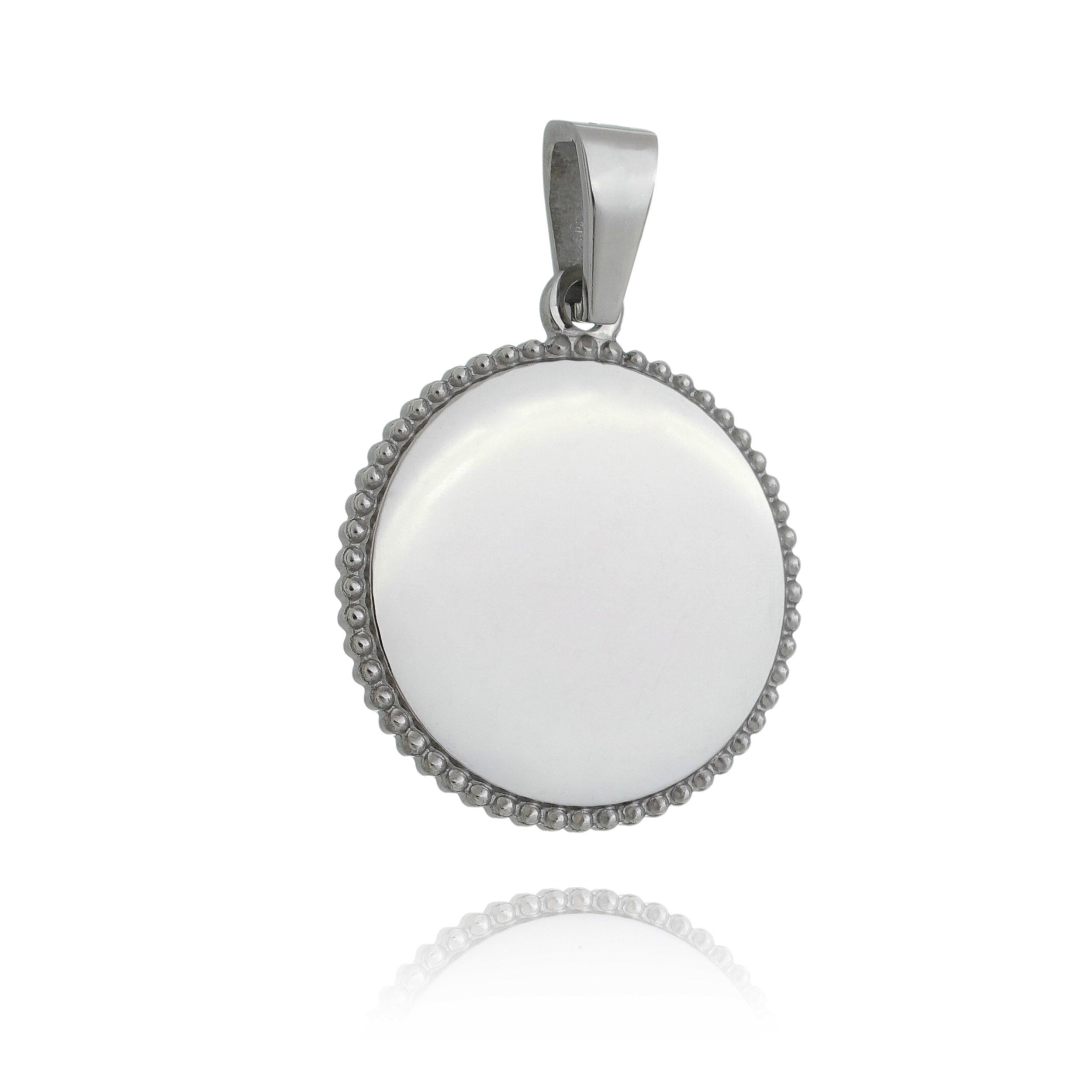 Pendente Fotogravação  redondo com bordas