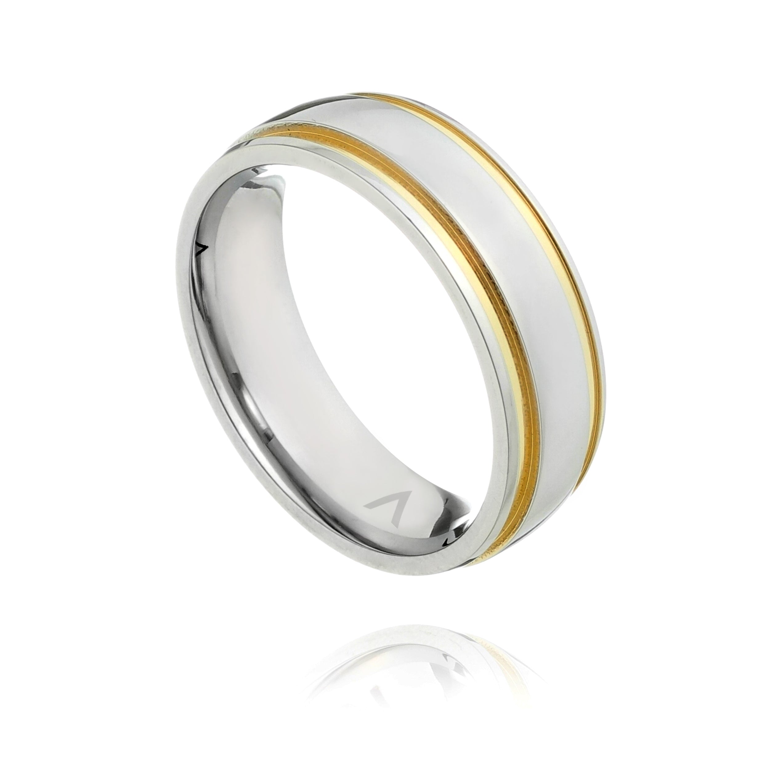 Aliança Basic Arredonda Com Duplo Filete