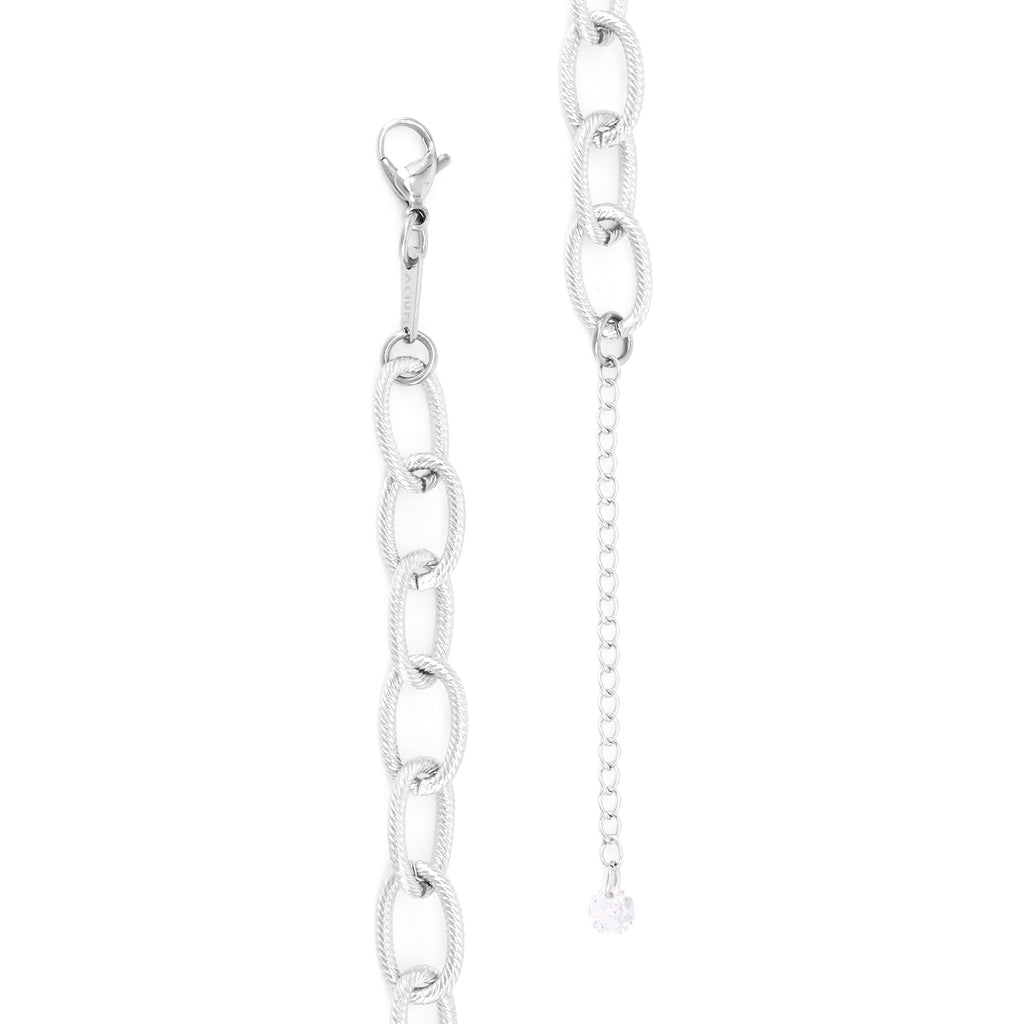 Collar Oval Trabajado en Acero 8,7 MM