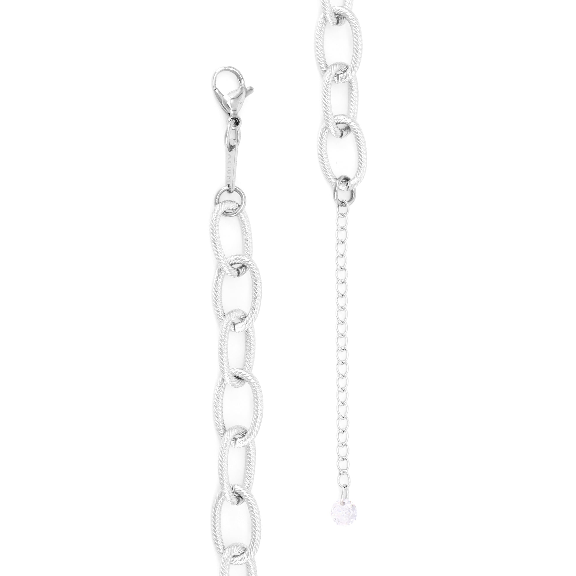 Collar Oval Trabajado en Acero 8,7 MM